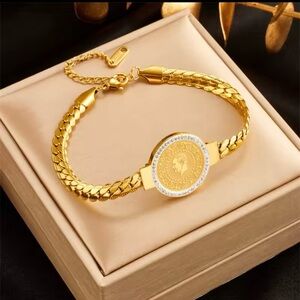 18k gold plated stainless steel Bracelet